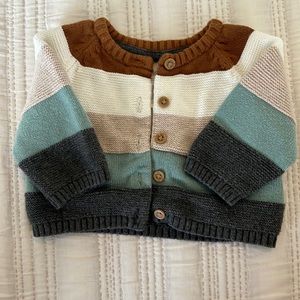 H&M striped sweater. 0-1 month